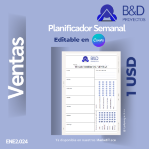 Infoproducto Planificador Semanal para Vendedores