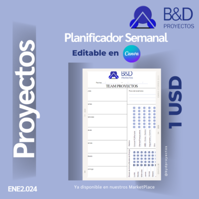 Infoproducto Planificador Semanal para Proyectos