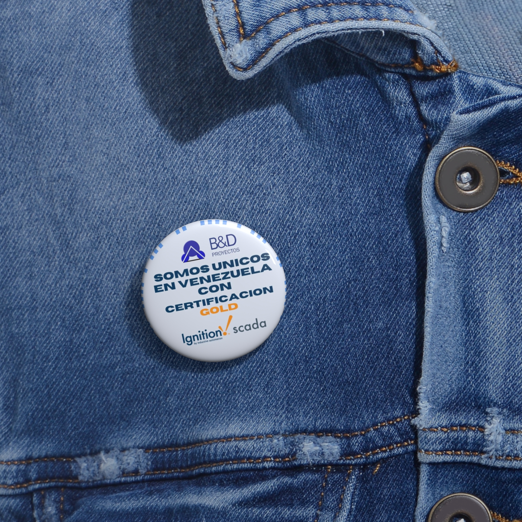 Botón de pin con logotipo: Insignia redonda personalizada para chaquetas, bolsos y eventos - Imagen 2