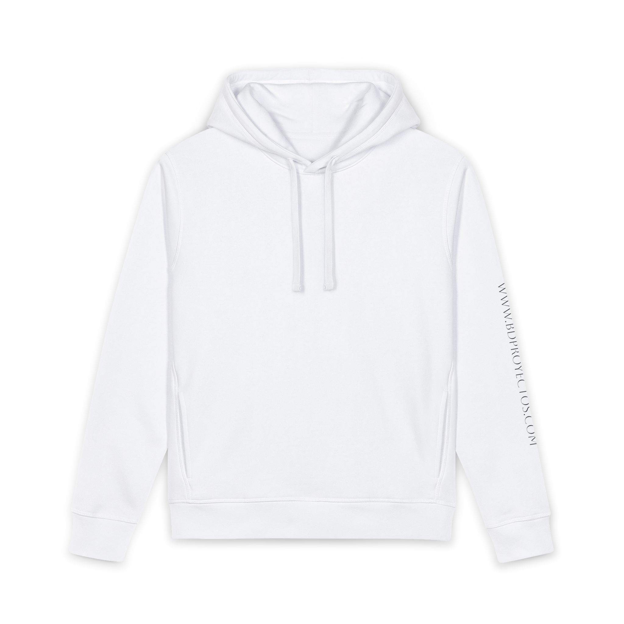 Sudadera con capucha con logo de B&D Proyectos. Jersey orgánico con bolsillo lateral