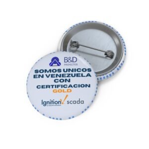 Botón de pin con logotipo: Insignia redonda personalizada para chaquetas, bolsos y eventos